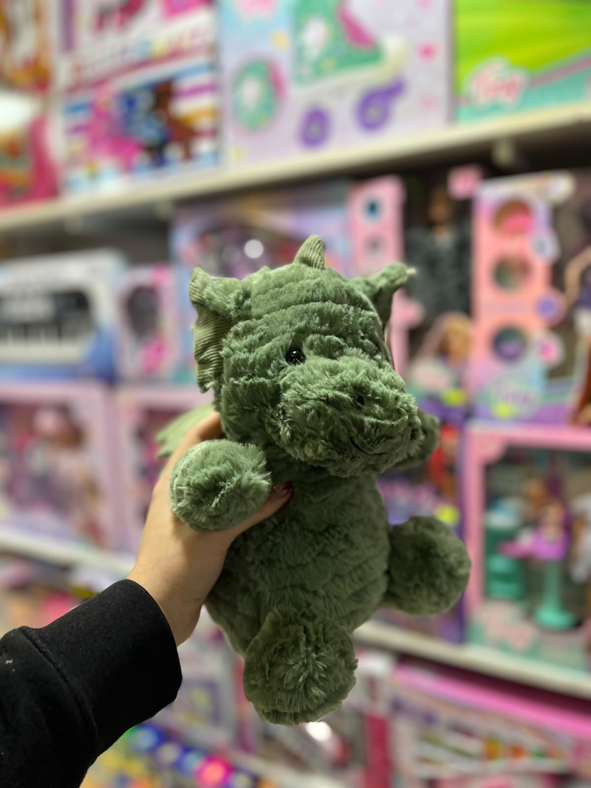Peluche dragón verde