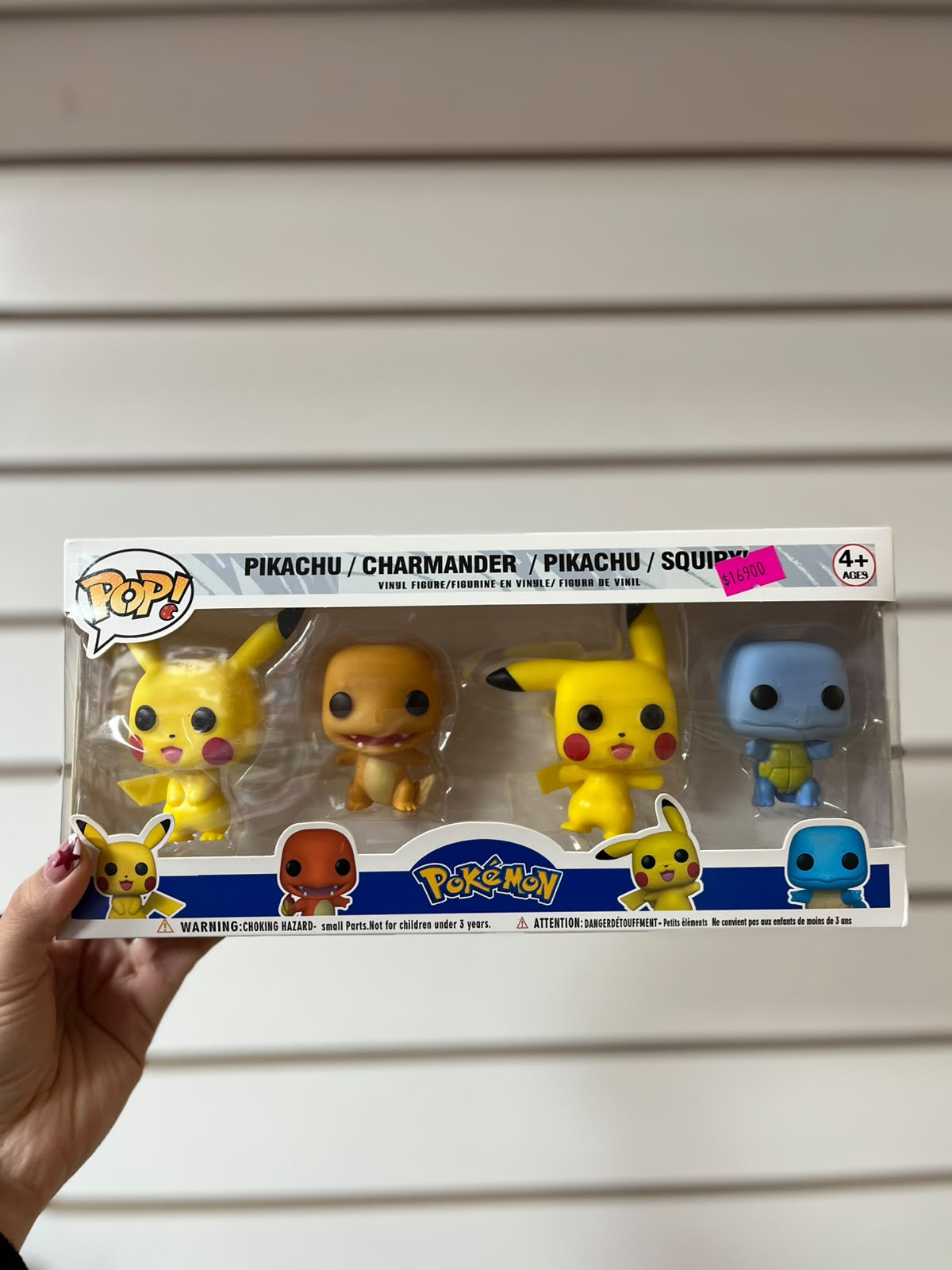 X4 Mini figuras Pokémon.