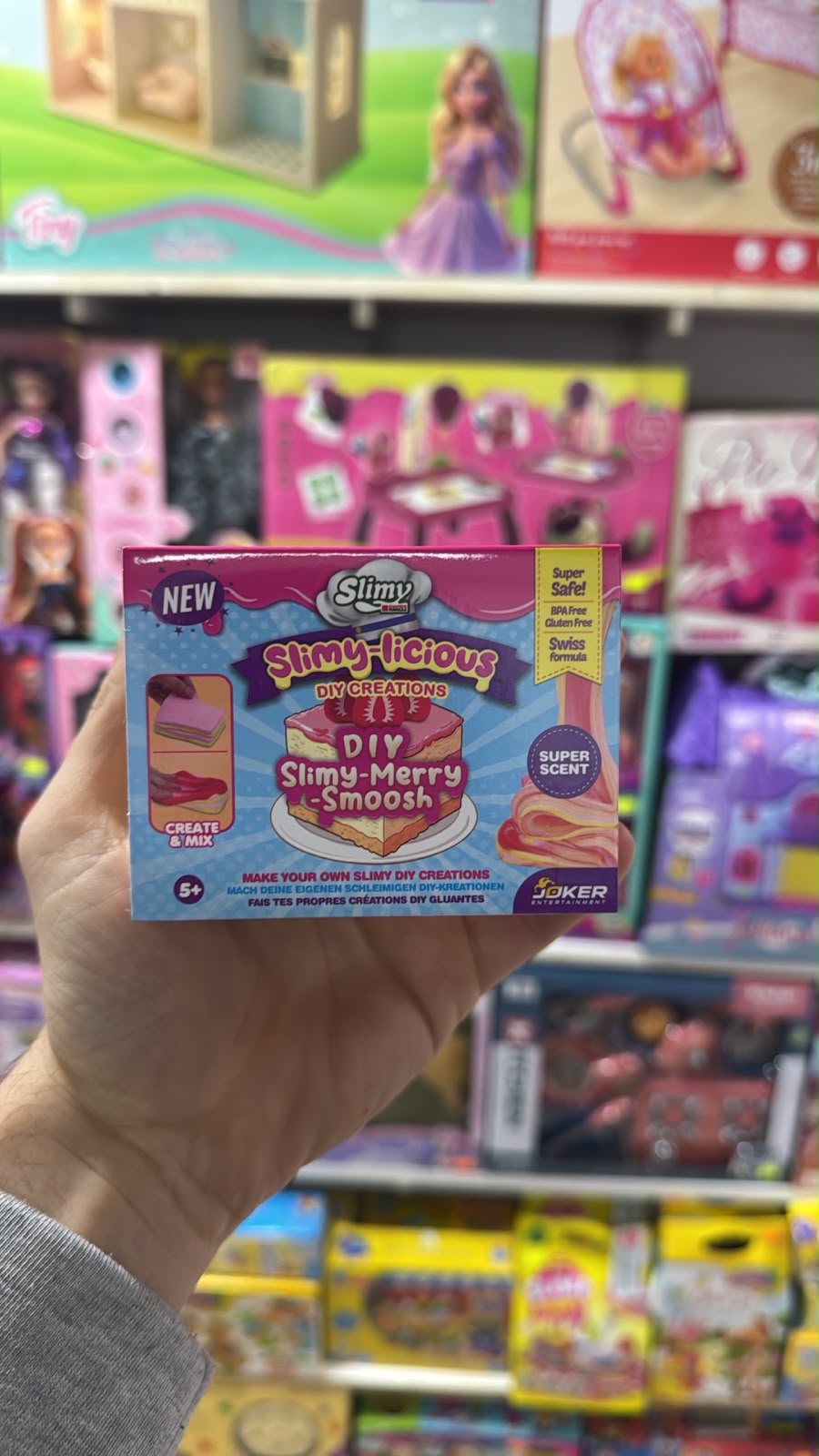Crea tu slime cake rosita