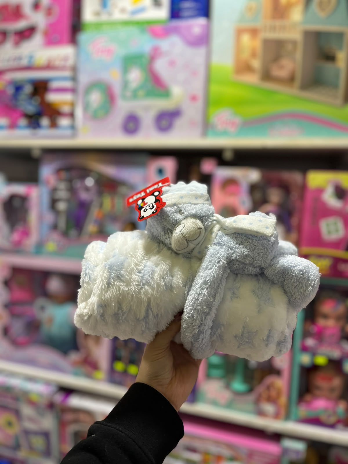 Manta con osito de peluche
