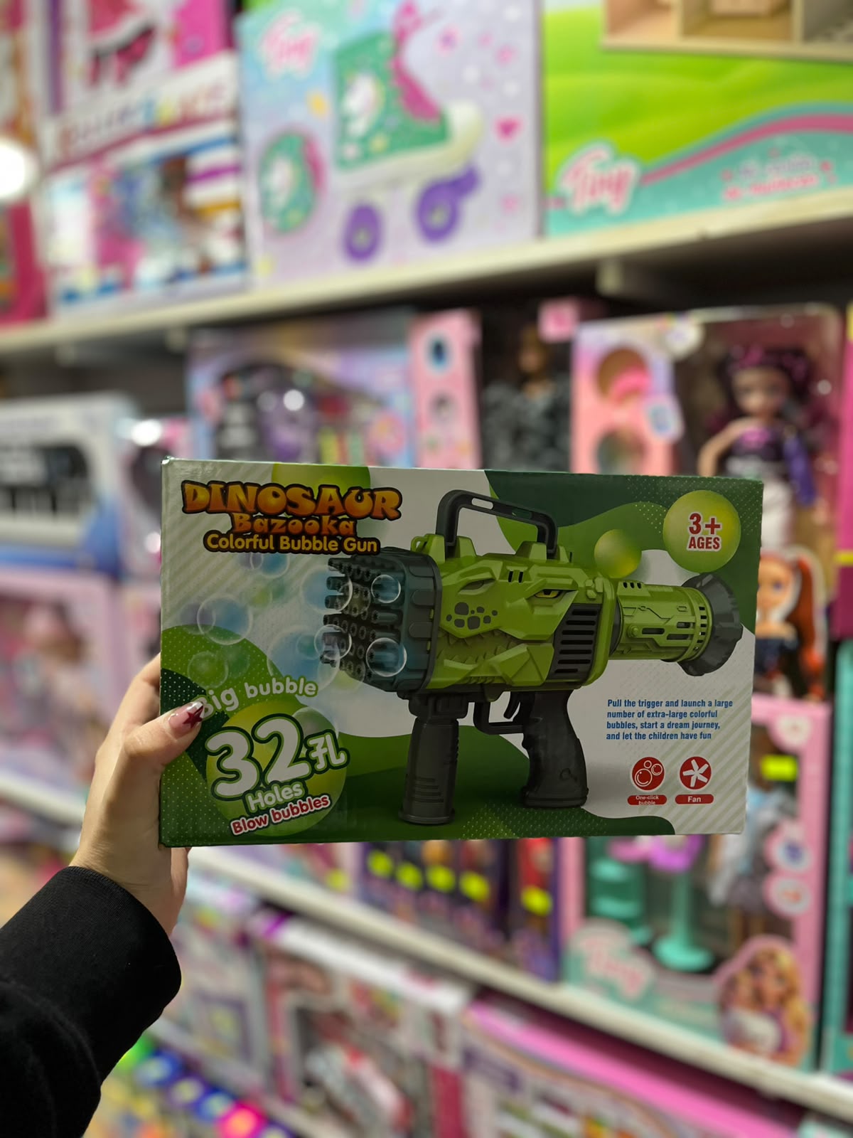 Burbujero de dinosaurio
