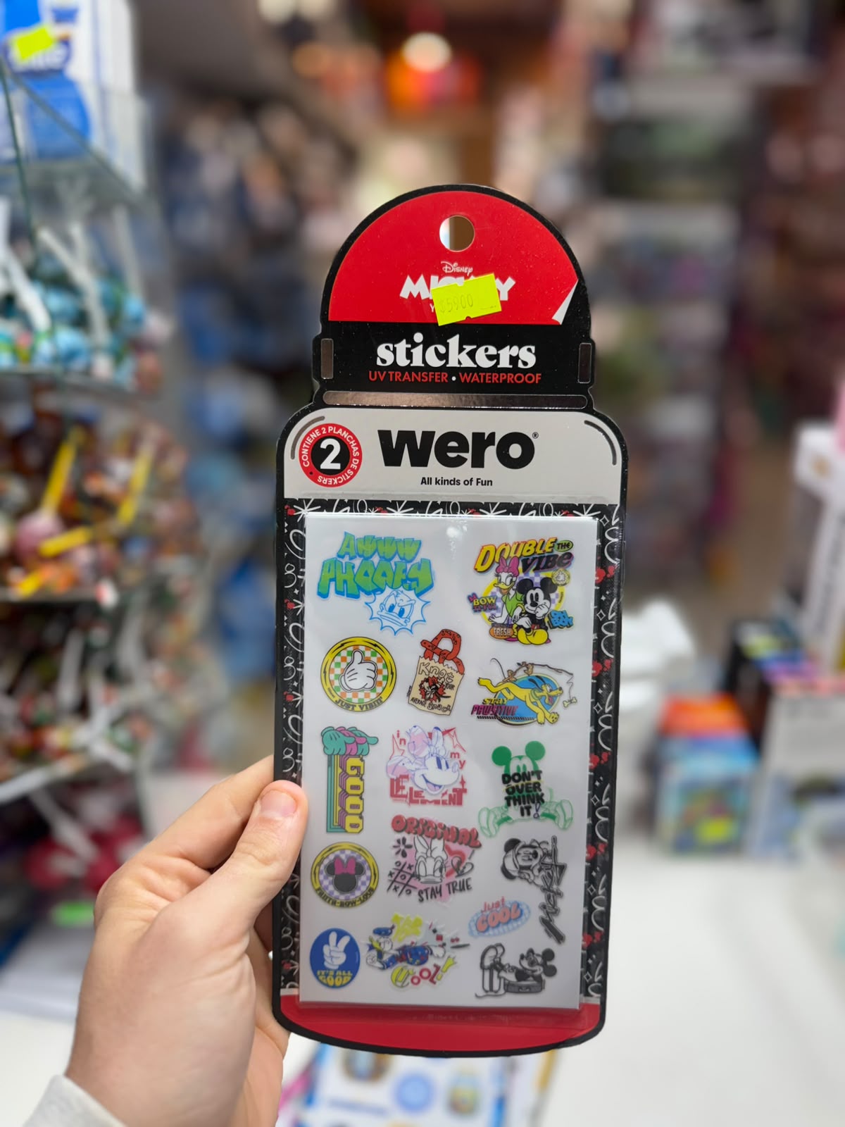 Mickey Mouse Stickers Transferibles.