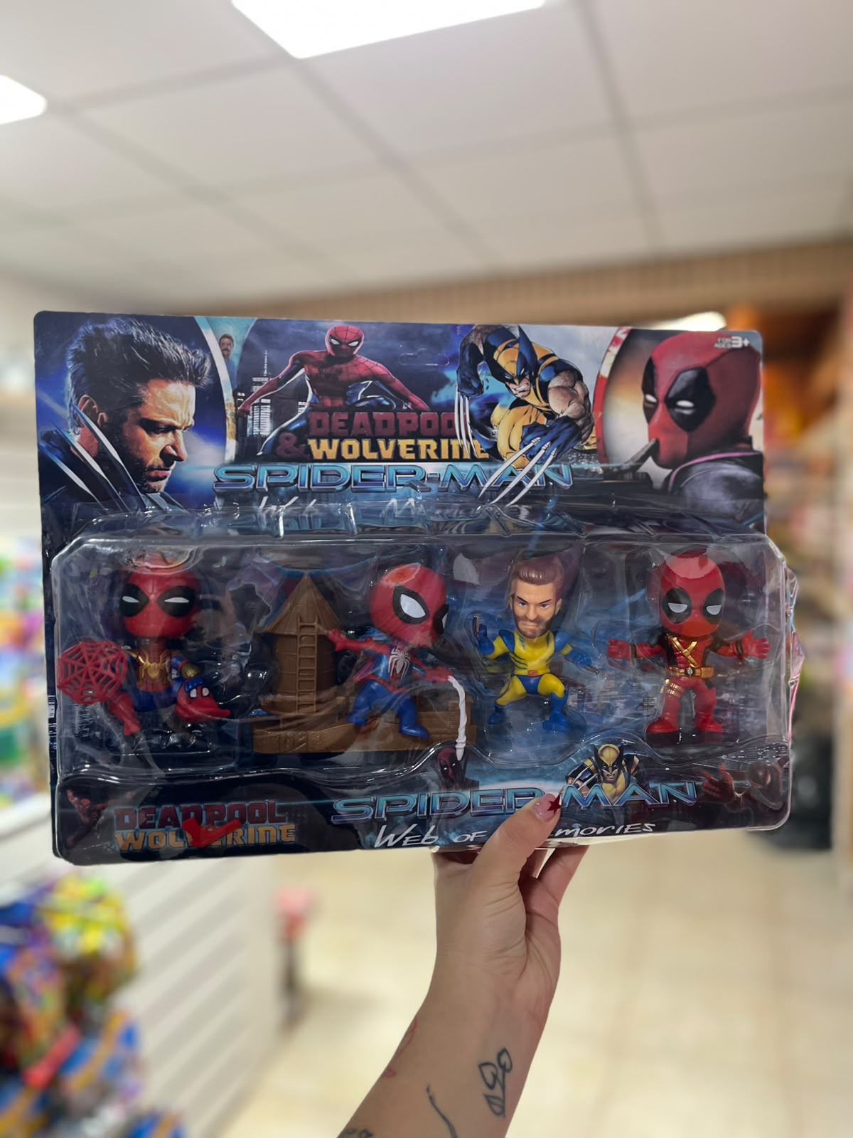 Mini figuras Spiderman.