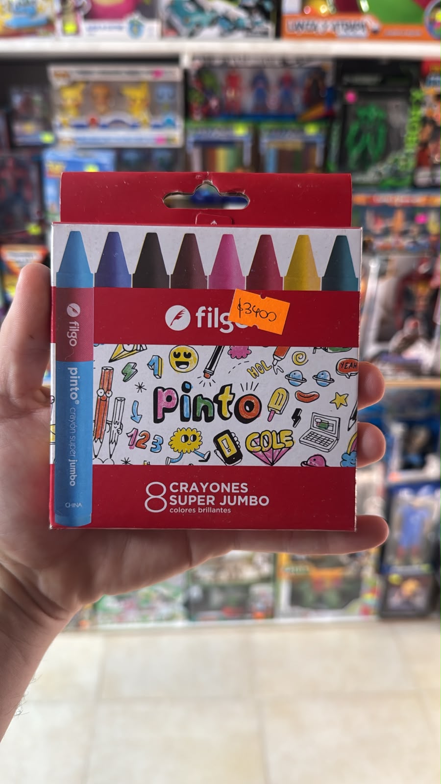 X8 Crayones Super Jumbo Filgo