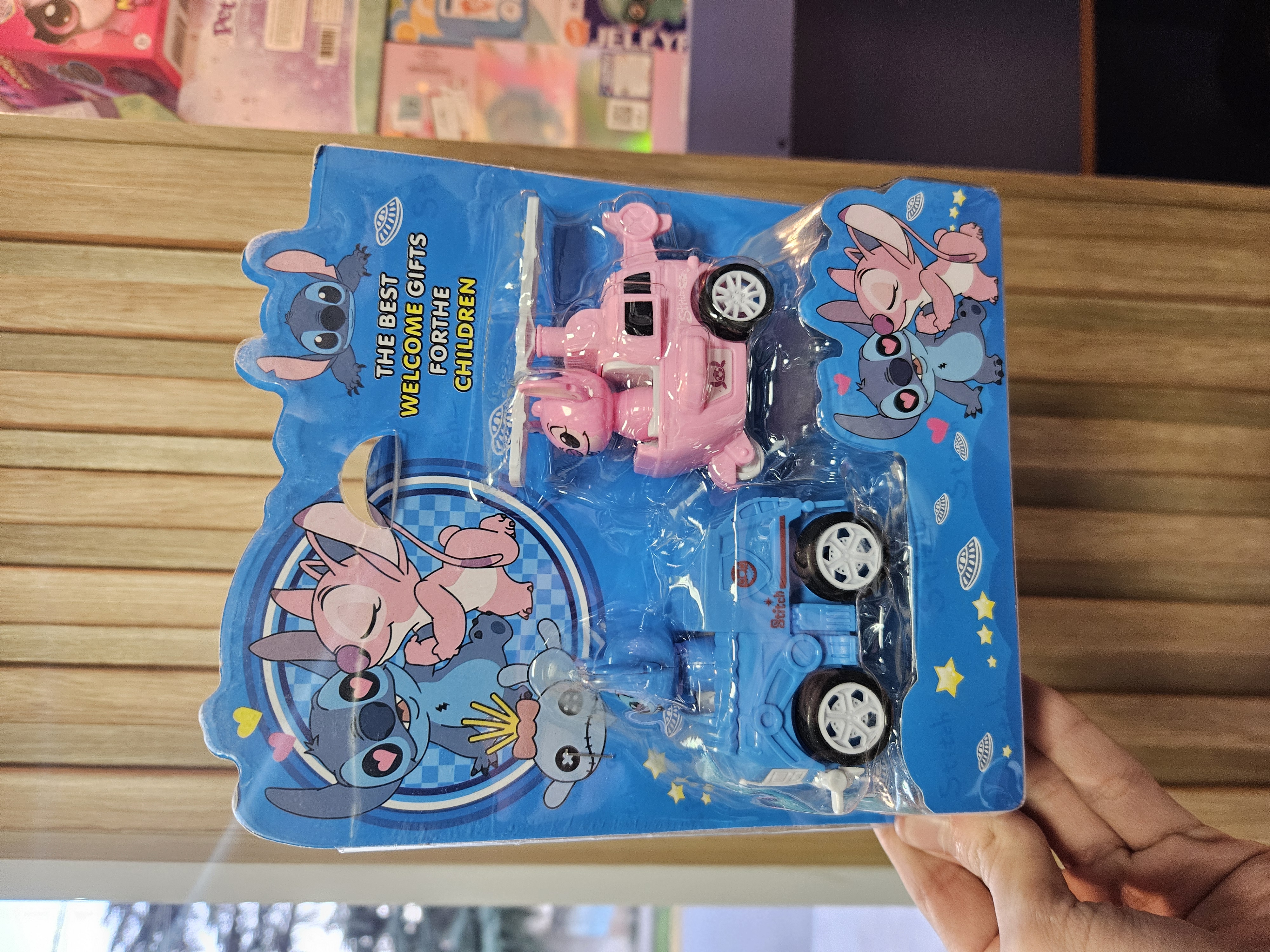 Stitch Autitos y Helicoptero