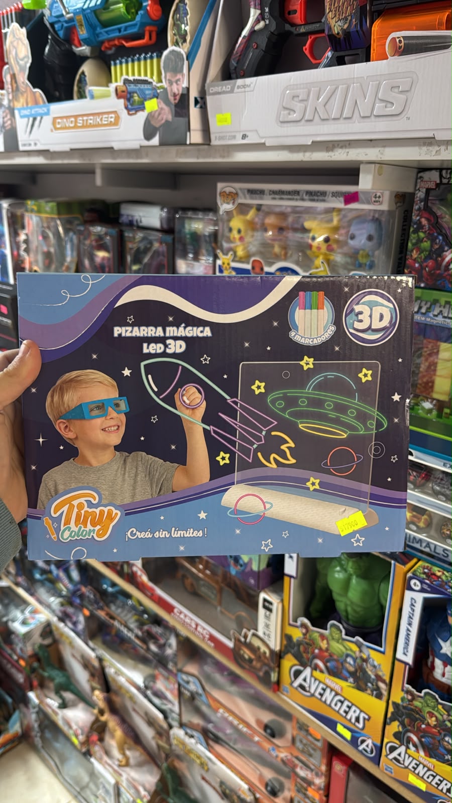 Tiny Pizarra Magica Led 3D