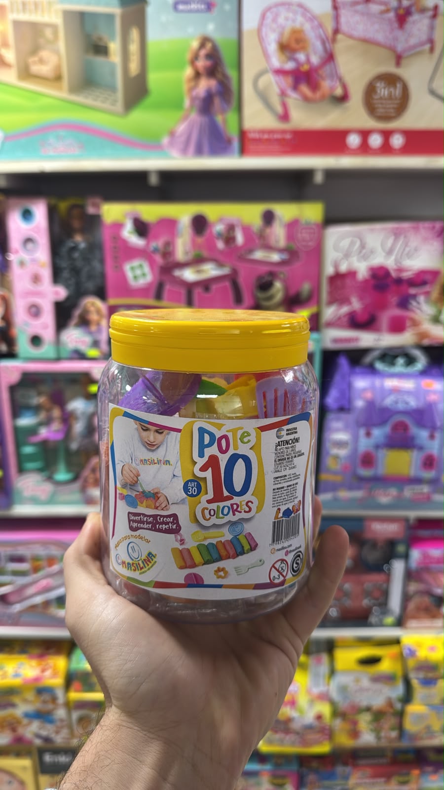 Pote 10 colores masa