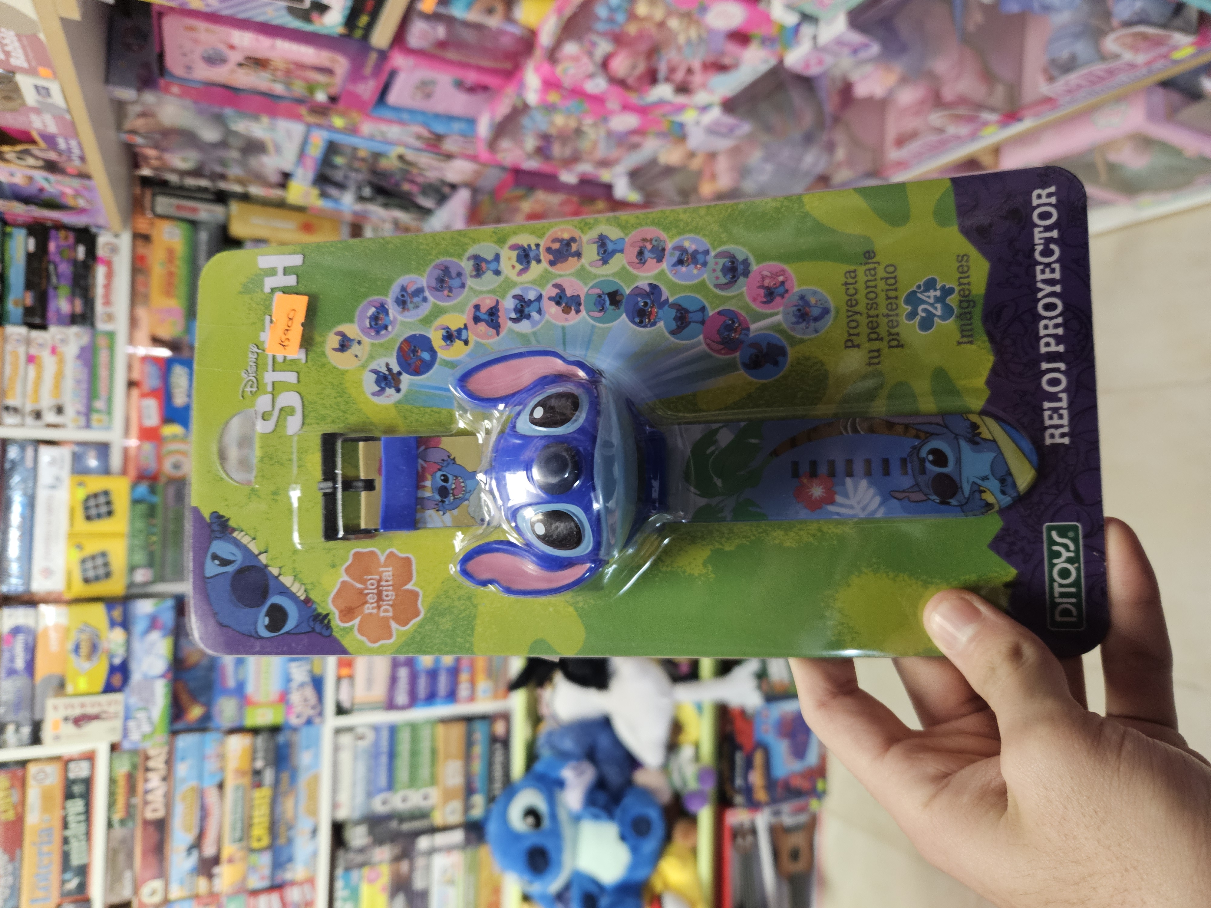 Reloj Stitch con luces