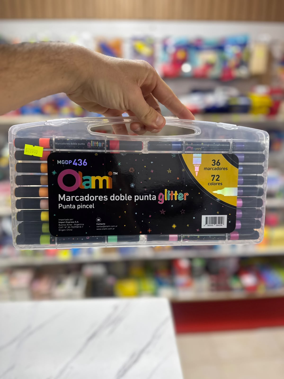 X36 Marcadores Doble Punta Glitter
