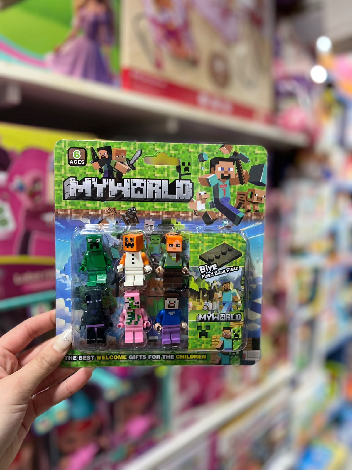 Mini figuras Minecraft X6